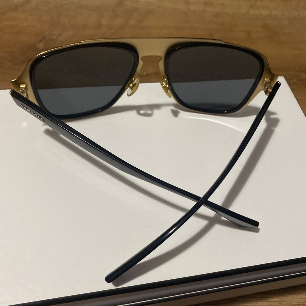VERSACE polarized AUTHENTIC mod.2199 sunglasses unisex black w gold designer - Picture 5 of 17